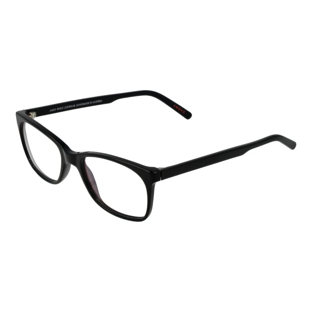 Andy Wolf Unisex Black Glasses, One Size, Rectangle Optical Frames