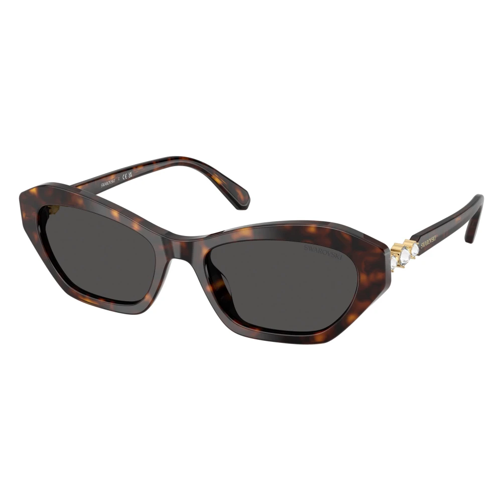 Swarovski Women's Brown Cat-Eye Sunglasses