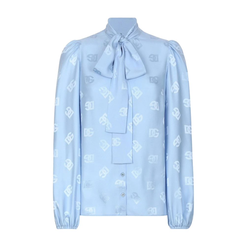 Dolce & Gabbana Stijlvolle Shirt met F5Q44Tfj1Jof3981 Ontwerp Blue Dames