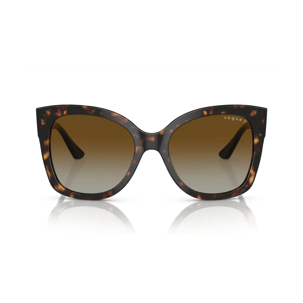 Vogue Women's Brown Trendy Polarized Sunglasses With Havana Frame