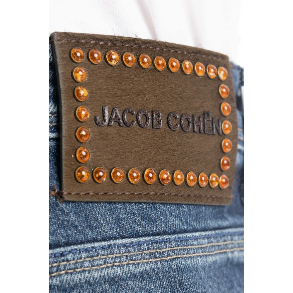 Jacob Cohën Luxe Denim Jeans met Speciaal Label Blue Heren