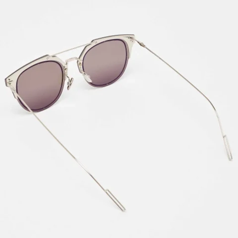 Dior Vintage Pre-owned Metal sunglasses Gray Dames