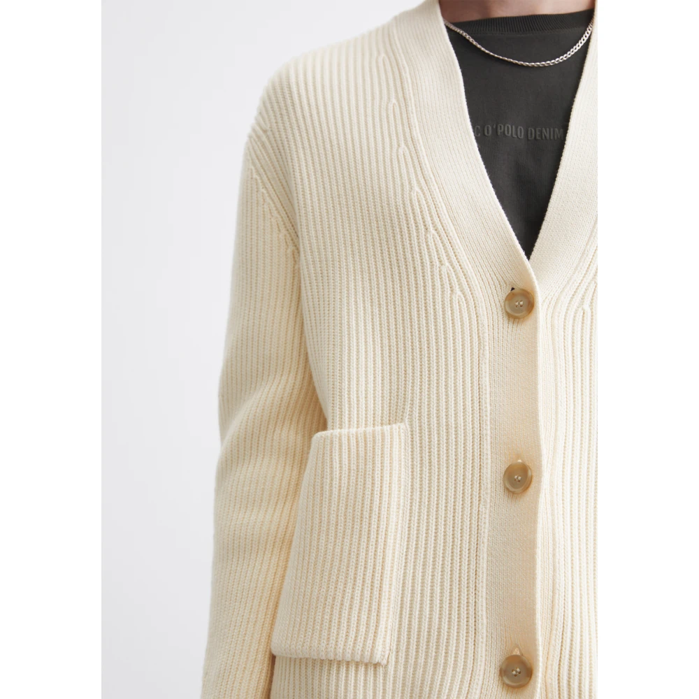 Marc O'Polo DfC V-hals vest los Beige Dames
