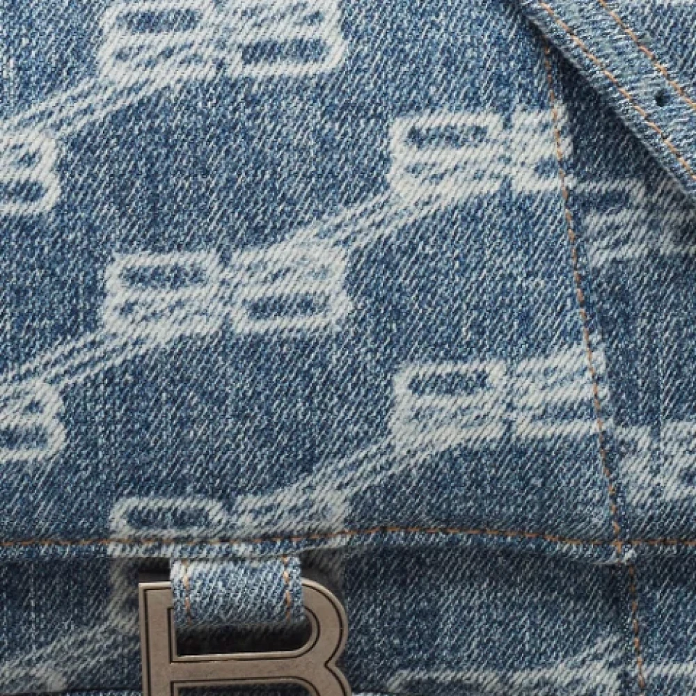 Balenciaga Vintage Pre-owned Denim handbags Blue Dames