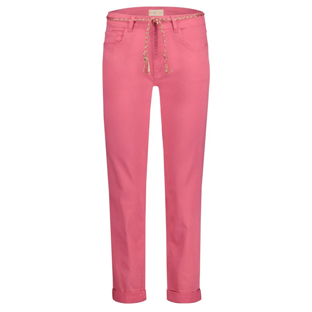 Parami Bobby Color Denim Jeans Pink Dames