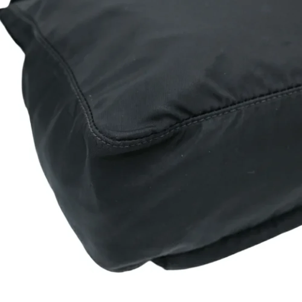 Prada Vintage Pre-owned Nylon shoulder-bags Black Dames