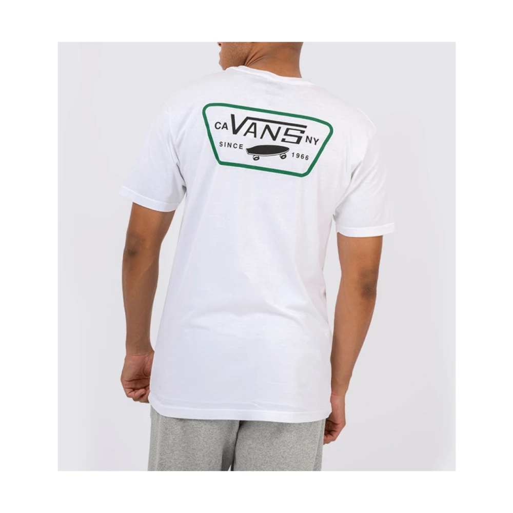 Vans Patch Back Tee Shirt White Heren