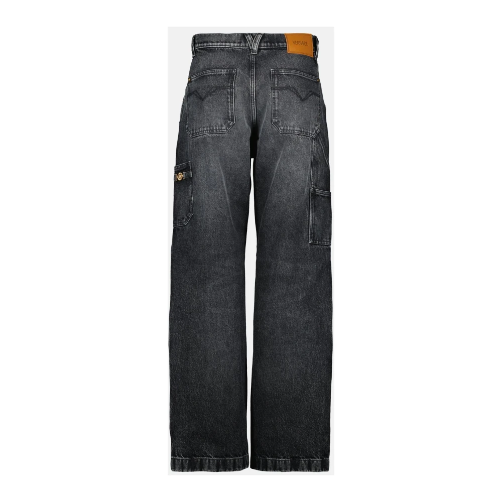 Versace Klassieke Cargo Jeans Lente-Zomer 2025 Black Heren