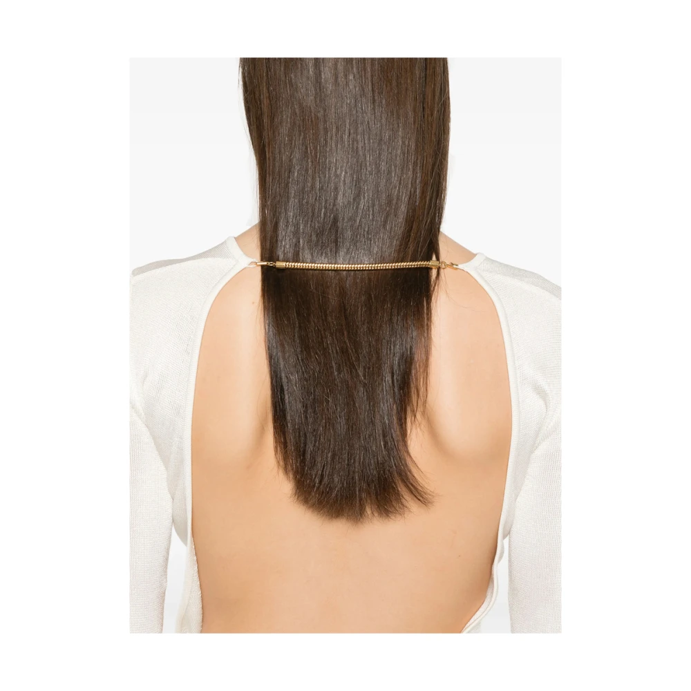 Tom Ford Witte Crew Neck Lange Mouw Jurk White Dames