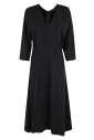 robe-midi-en-crepe-cady-noir