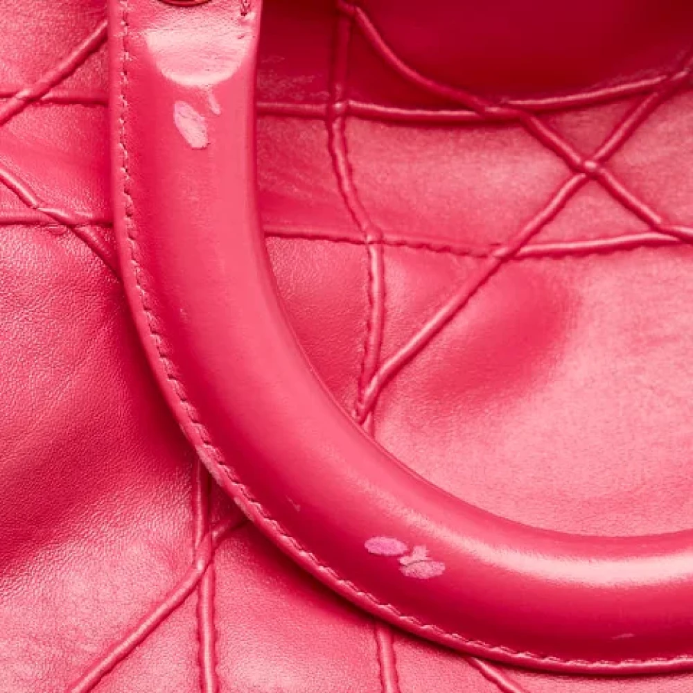 Dior Vintage Pre-owned Leather handbags Pink Dames