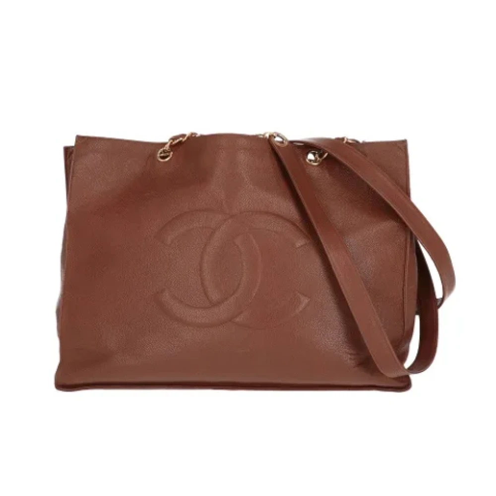 Chanel Vintage Pre-owned Leather chanel-bags Brown Dames