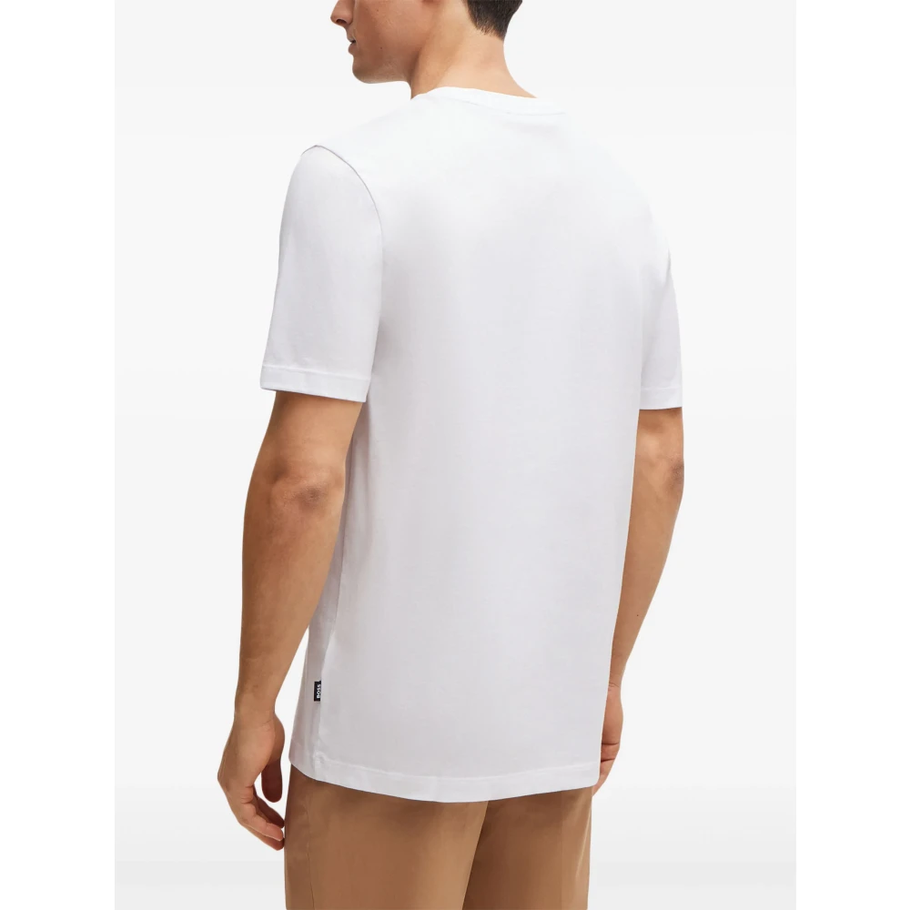 Hugo Boss Katoenen T-shirt Tiburt388 Designers Code White Heren