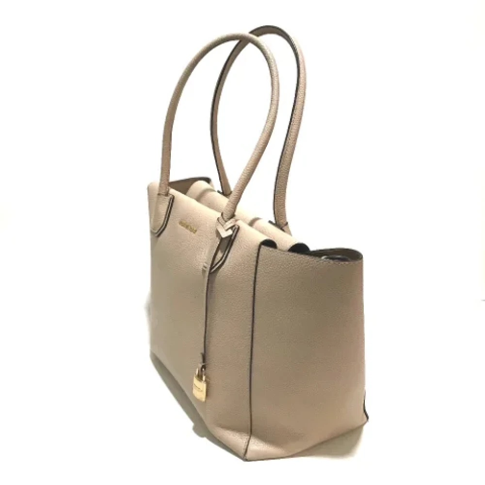 Michael Kors Pre-owned Leather shoulder-bags Beige Dames