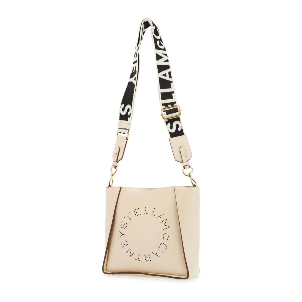 Stella Mccartney Crossbody Tas met Geperforeerd Logo Brown Dames