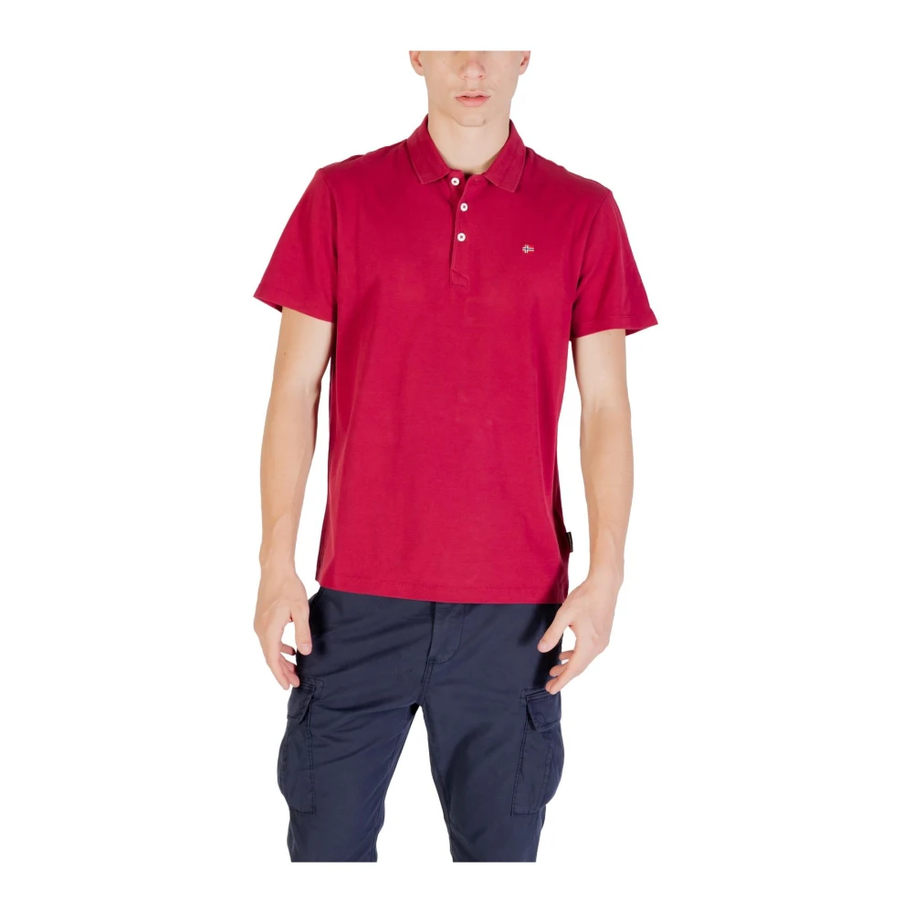 Napapijri Men's Bordeaux Classic Polo Shirt