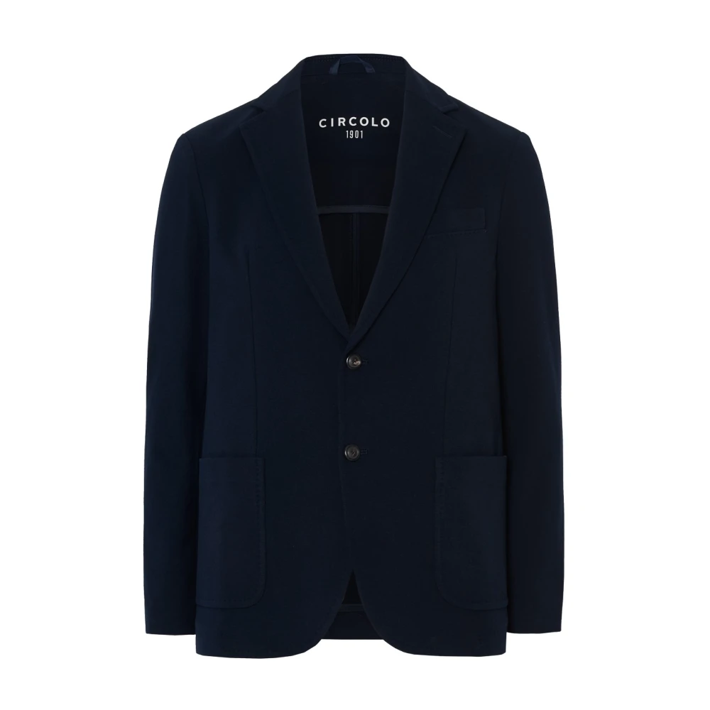 Circolo 1901 Men's Blue Blazers, M, Piquet Americana Clothing