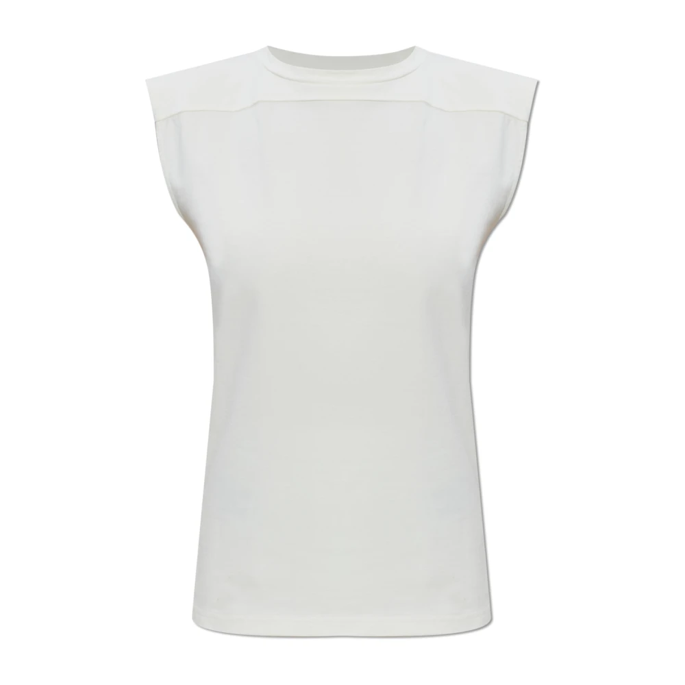 Jil Sander Vrouw Wit Tops Dames, M, Katoen, Katoenen Top