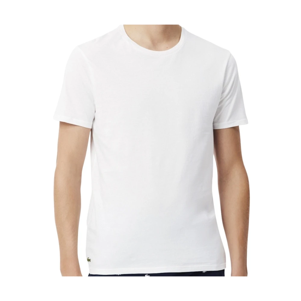Lacoste Uomo Bianco - Confezione Da 3 T-Shirt Da Casa Bianche - Immagine 2