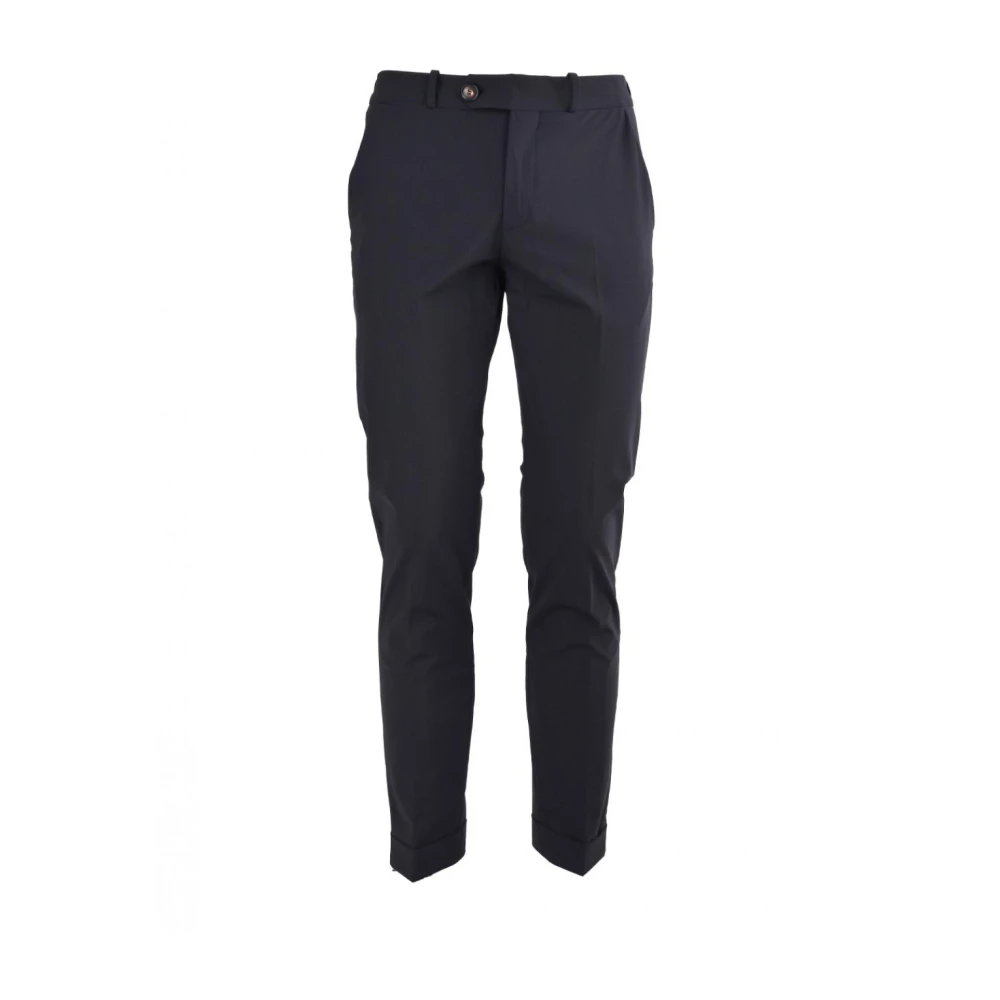 RRD Slim Fit Polyester Technische Broek Blue Heren