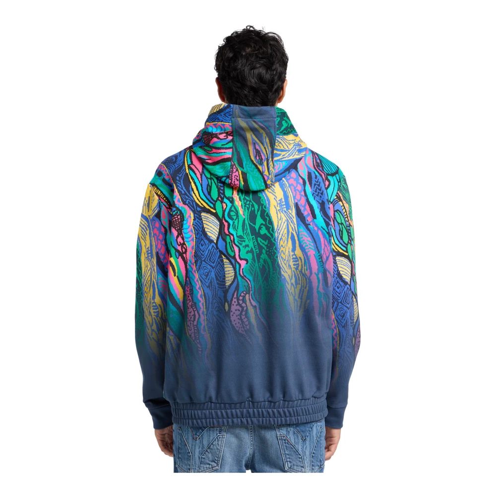 carlo colucci Pixel Gebreide Hoodie Multicolor Heren