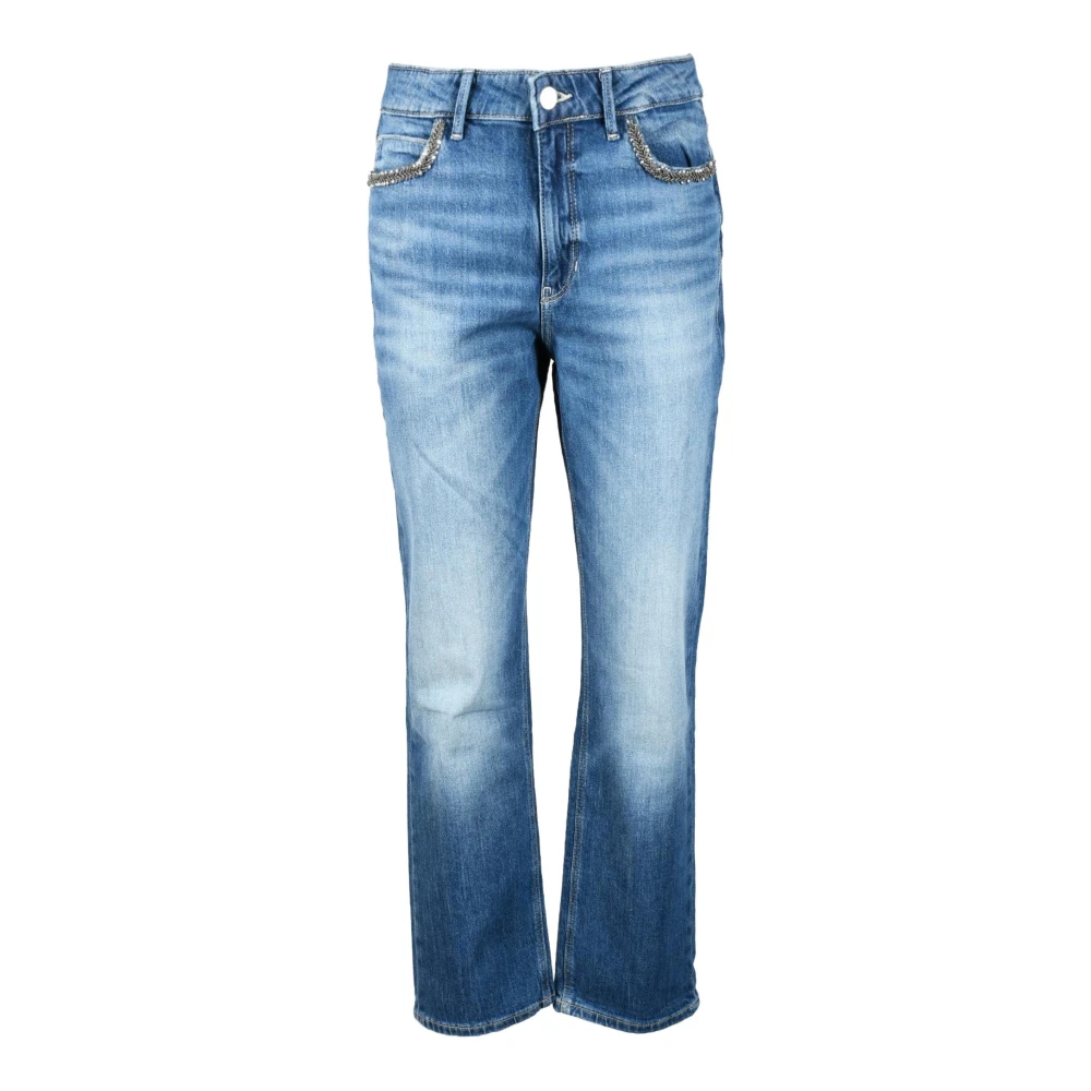 Guess Katoenmix Spandex Jeans Blue Dames