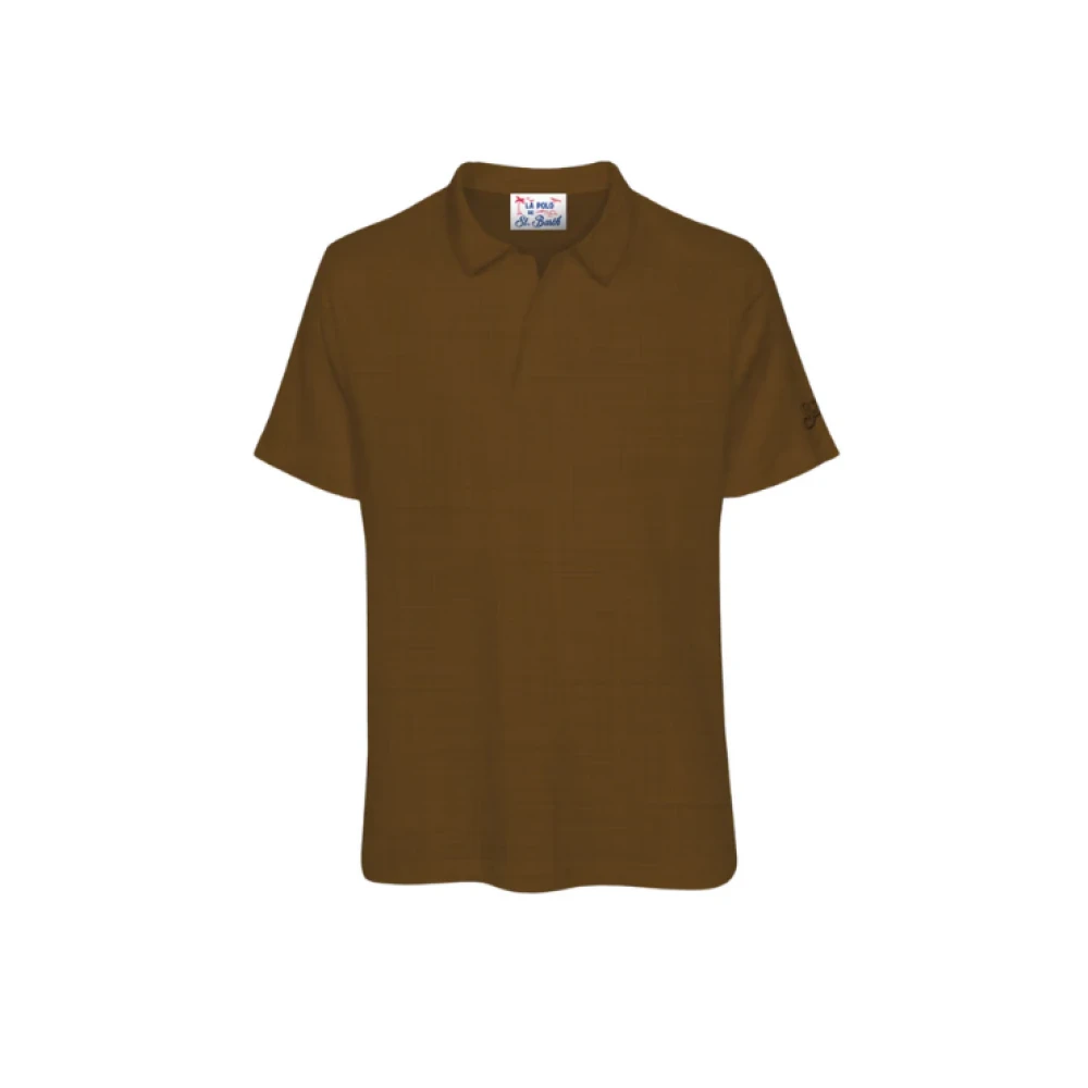 Mc2 Saint Barth Brown Polo Shirts, Male, L, Fraser Polo