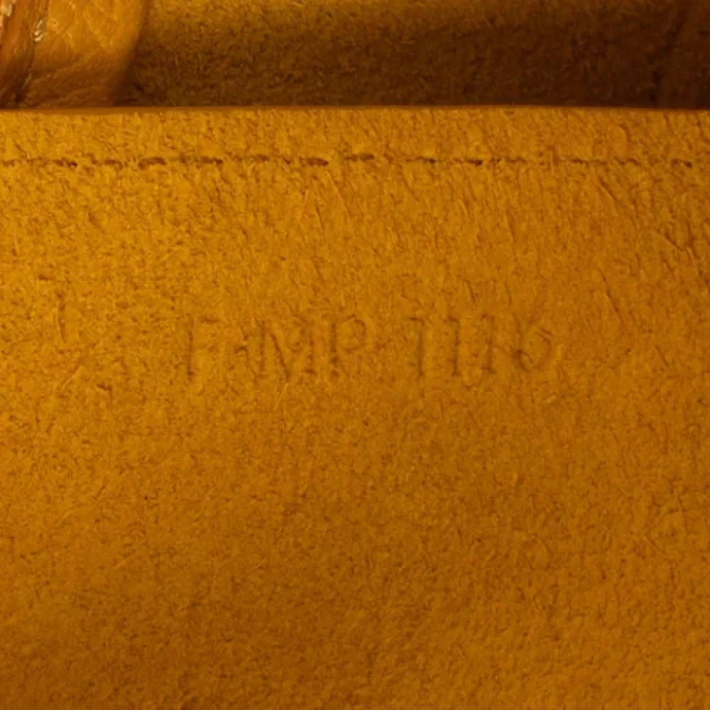 Celine Vintage Pre-owned Leather celine-bags Yellow Dames