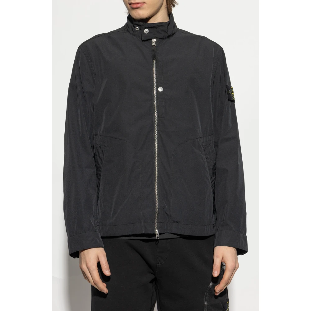 Stone Island Jas Micro Twill Black Heren