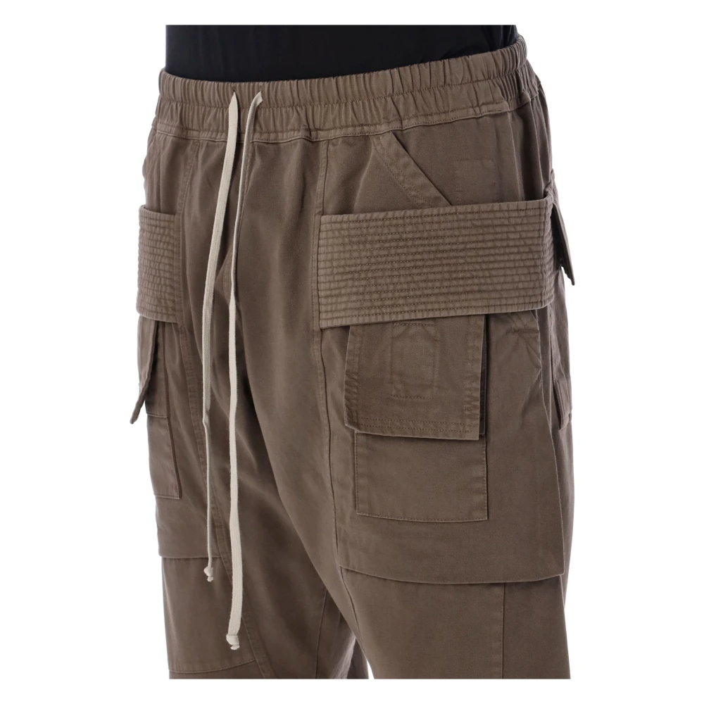 Rick Owens Cargo Pants Dust Aw24 Brown Heren