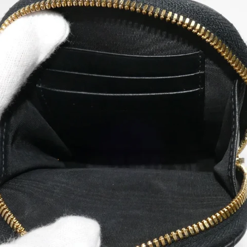Dior Vintage Pre-owned Leather dior-bags Black Dames