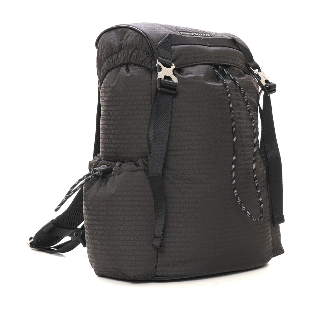 Emporio Armani Rugzak met Logo Print en Voor Sluiting Green Heren