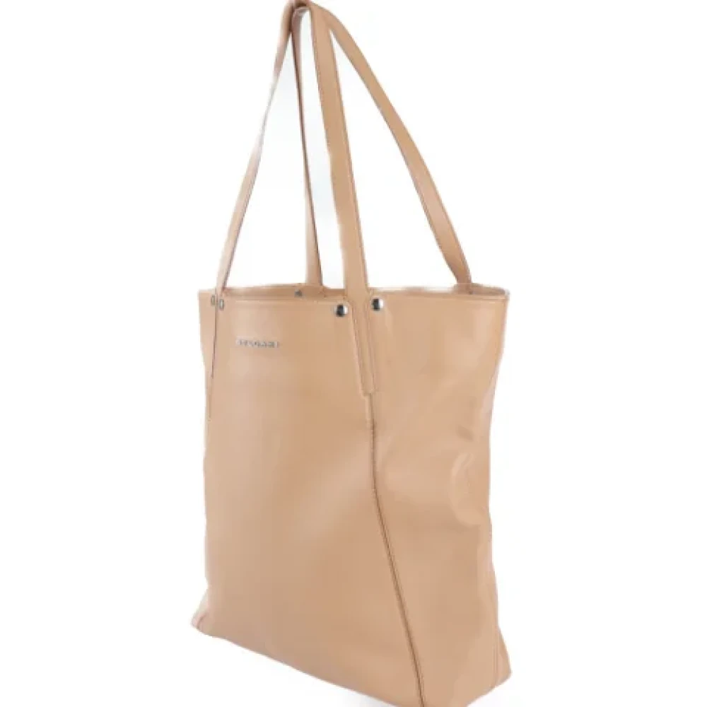 Bvlgari Vintage Pre-owned Leather totes Brown Dames