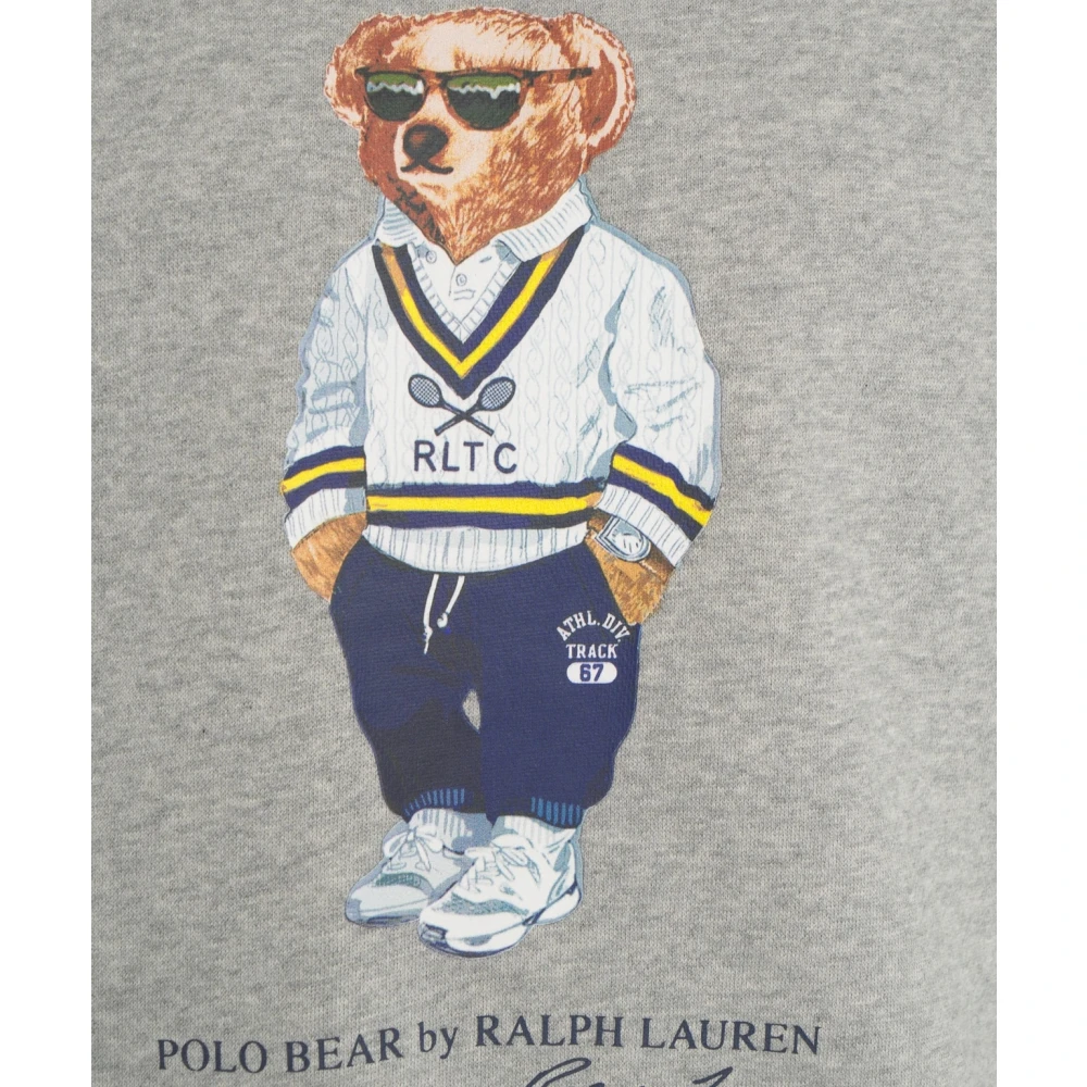 Polo Ralph Lauren Grijze Sweatshirt Ss25 Stijlvolle Casual Look Gray Heren