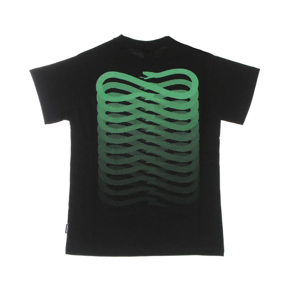 Propaganda Zwarte Tee met Slangenprint Black Heren