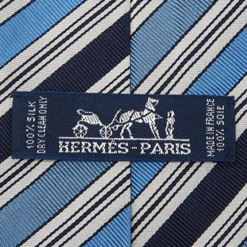 Hermès Vintage Pre-owned Silk home-office Blue Heren