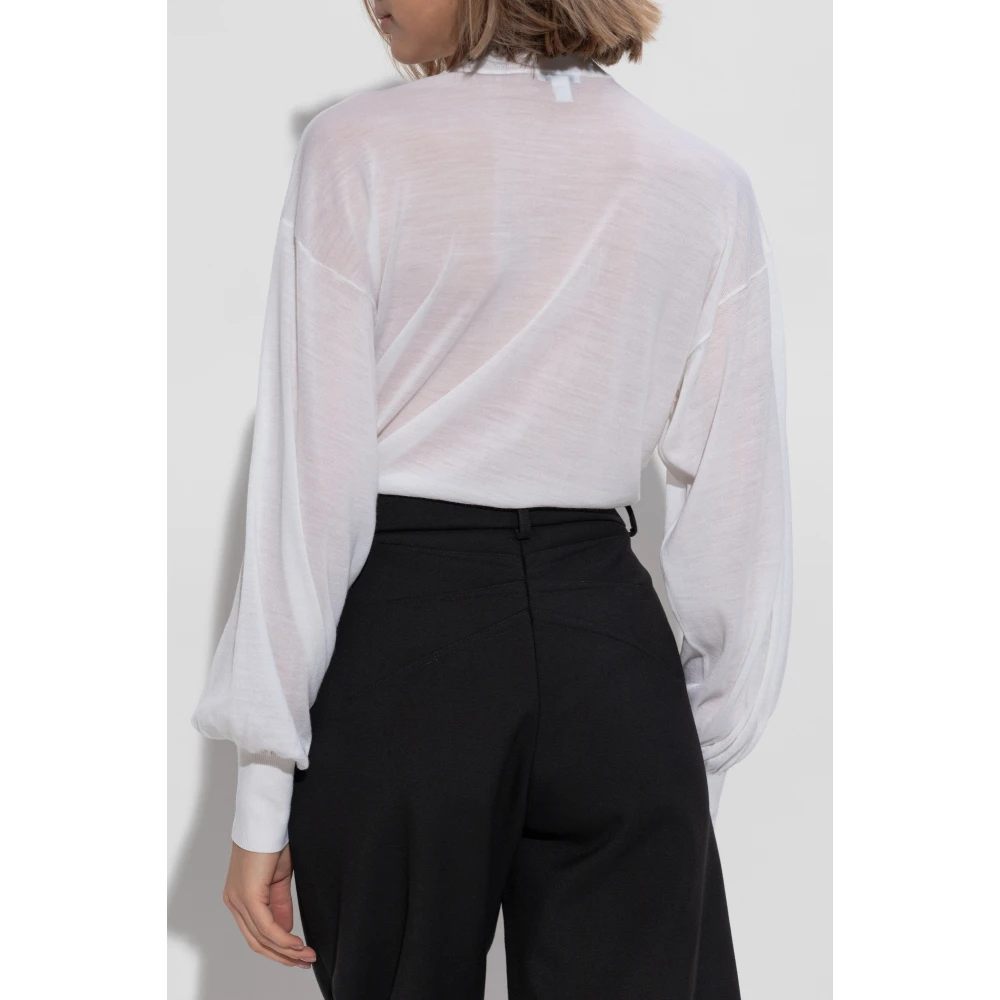 Alaïa Wollen bodysuit Beige Dames