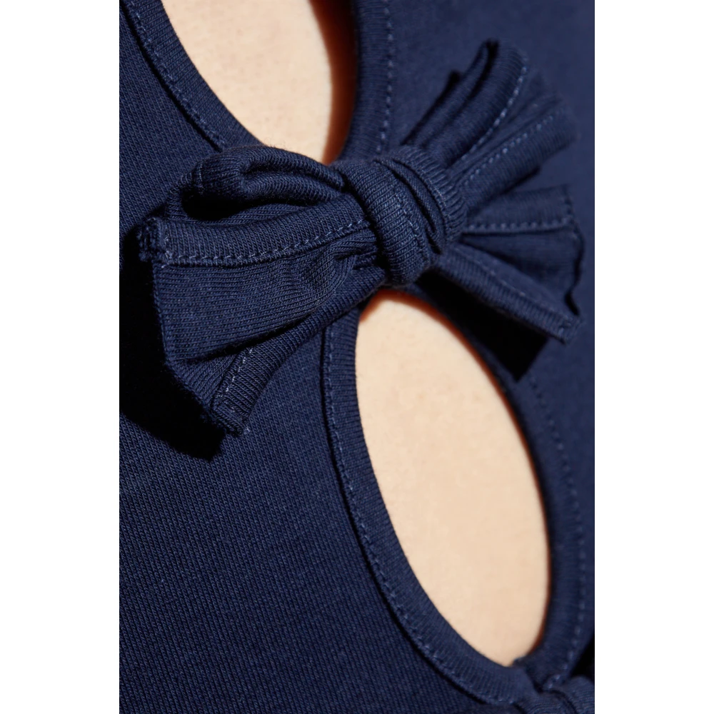 Misbhv Top met logo Blue Dames