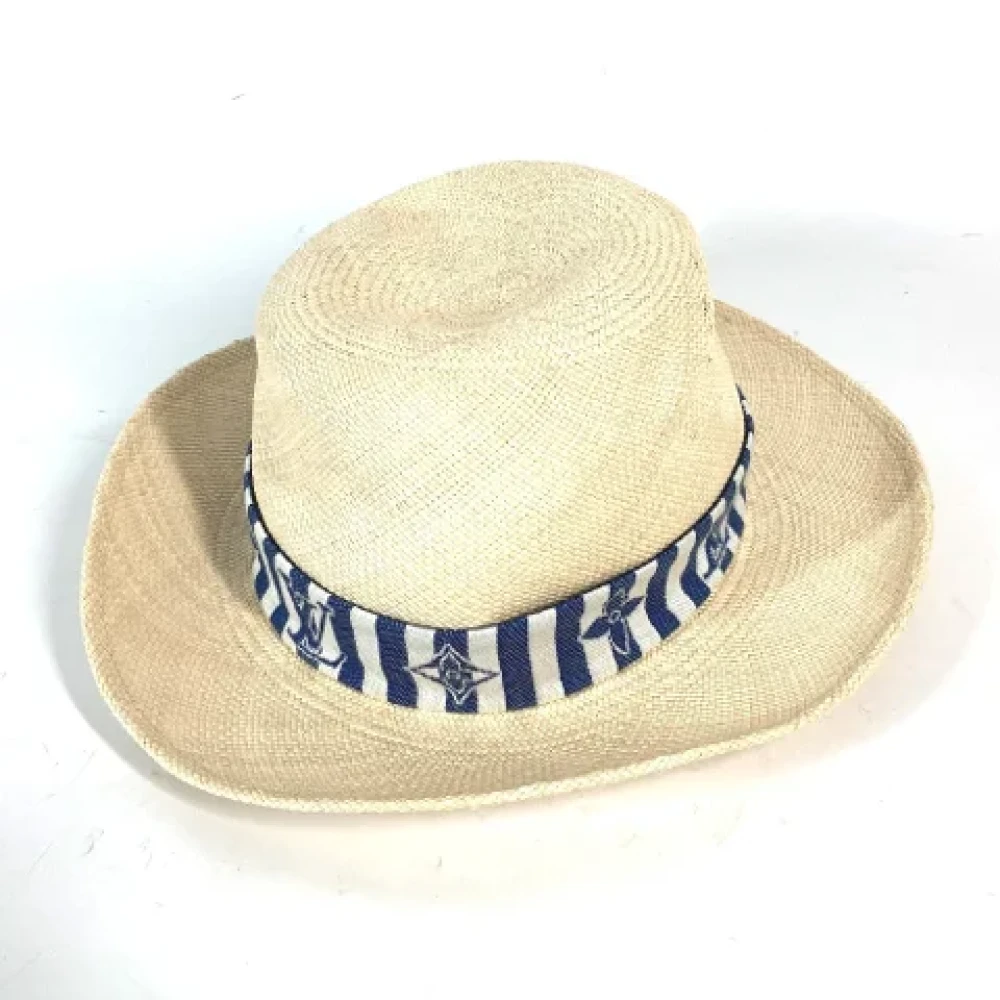 Louis Vuitton Vintage Pre-owned Fabric hats Beige Dames