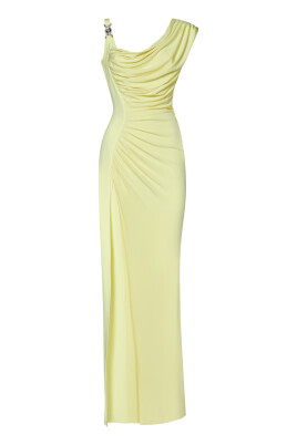 robe-asymetrique-jaune-elegante-occasions