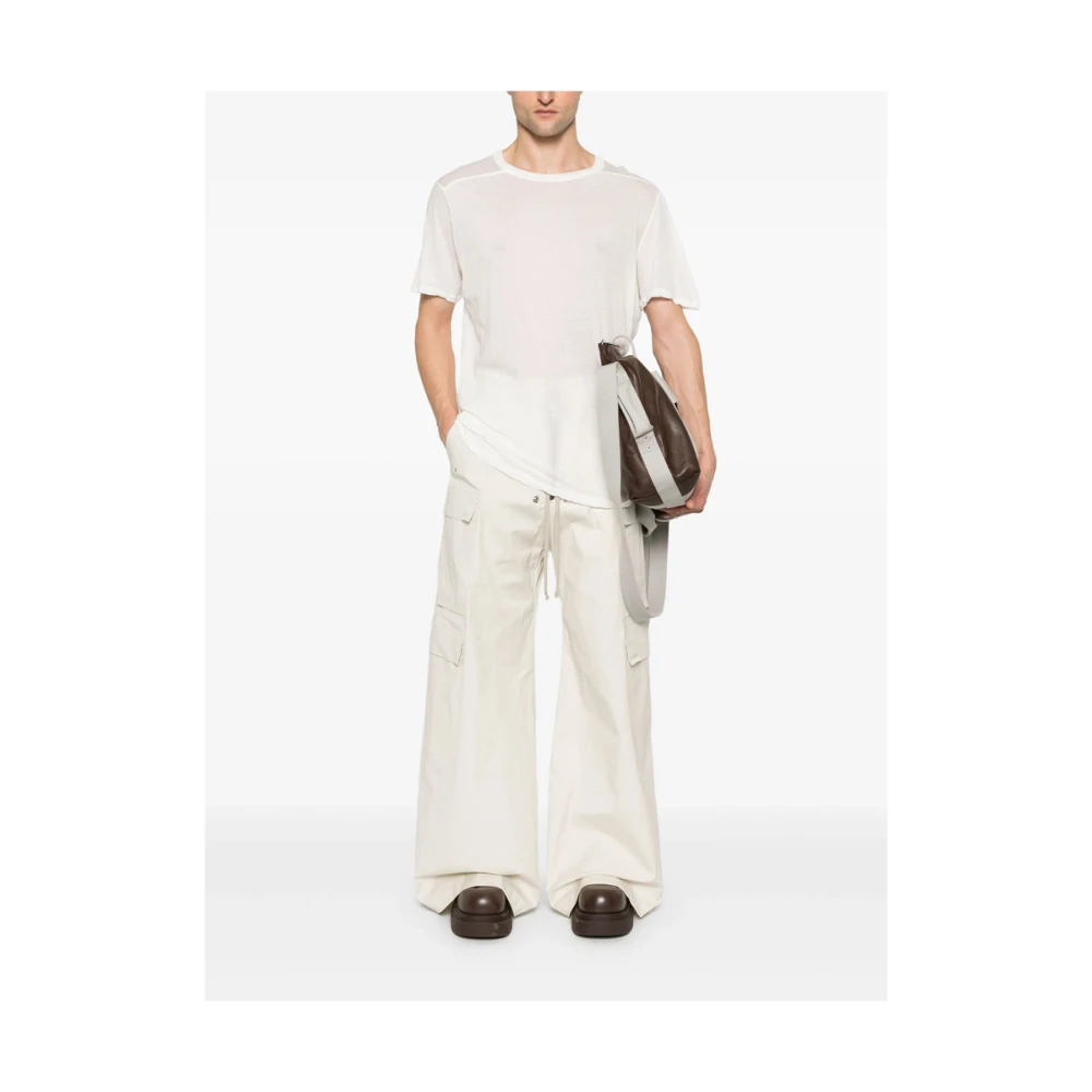 Rick Owens Beige Elastische Taille Koordbroek Beige Heren