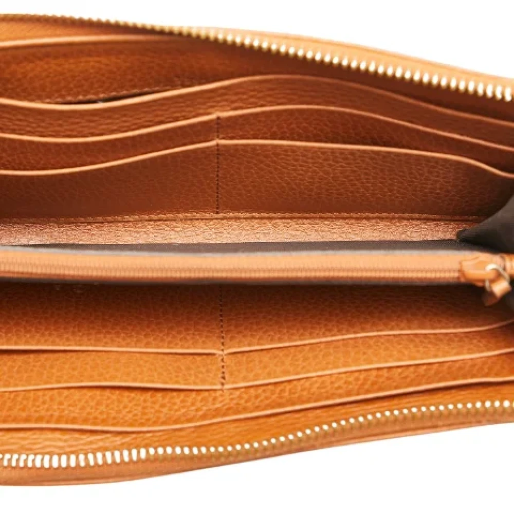 Gucci Vintage Pre-owned Leather wallets Brown Dames