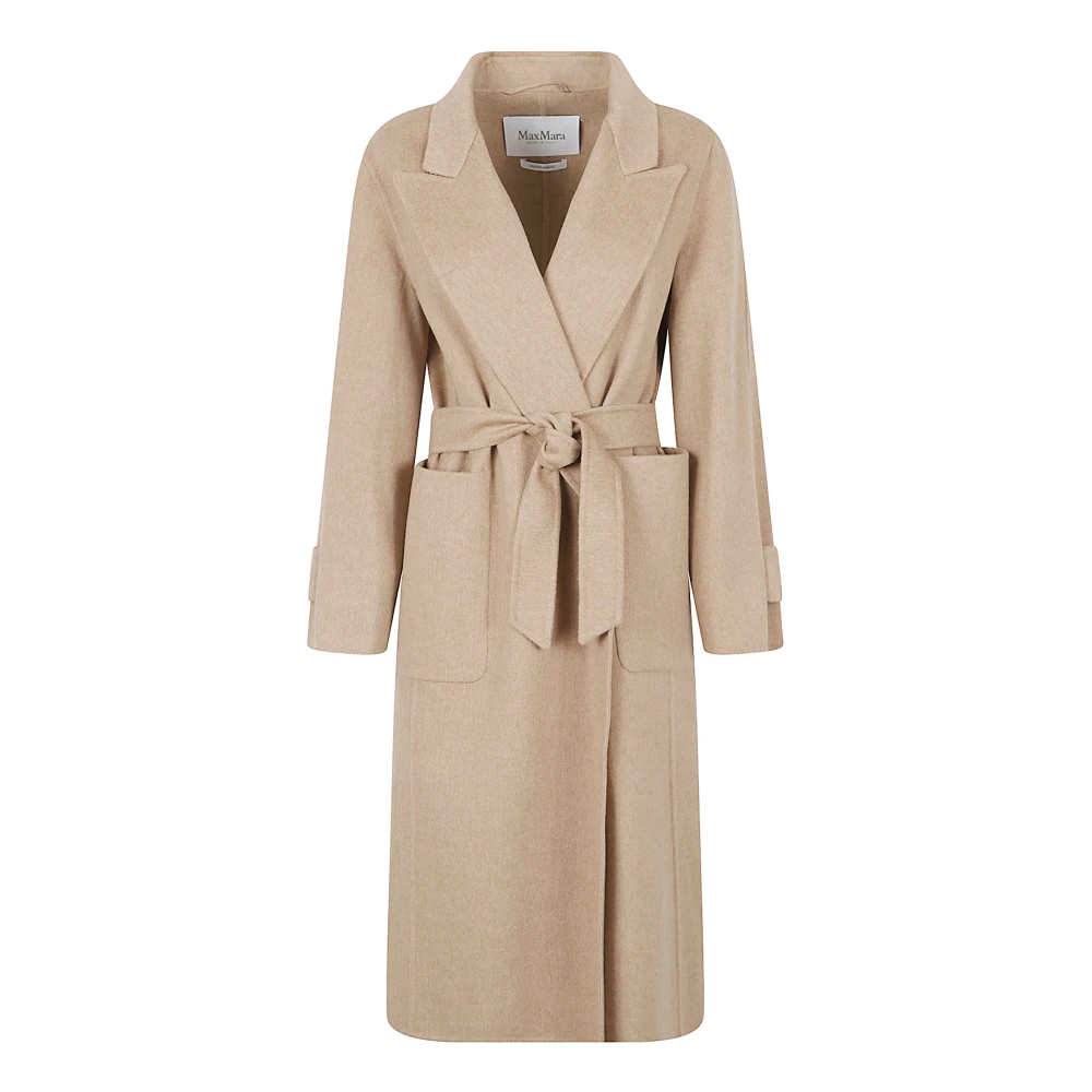 Max Mara Belted Coat - Female - Belted Coats - Brown - S - Coats