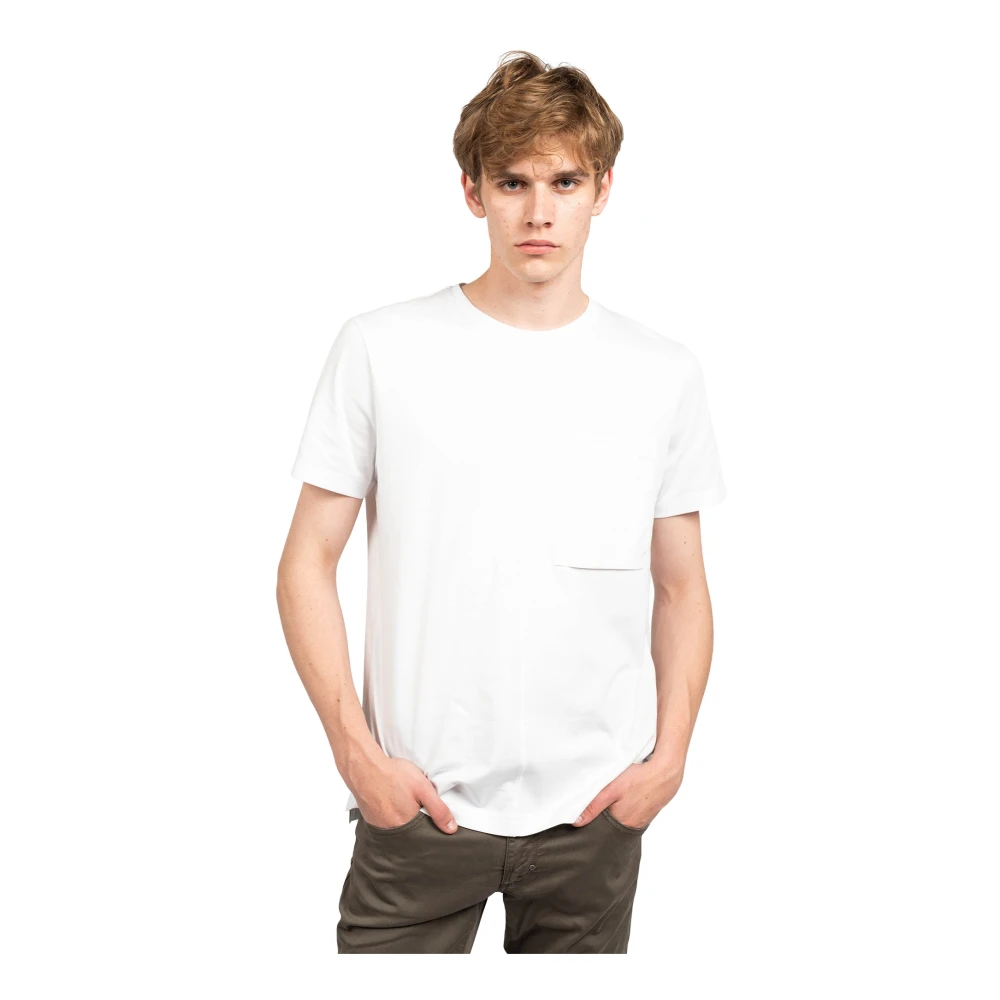 Antony Morato Vit T-Shirt; Vanlig;
