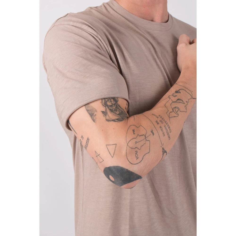 drykorn Stijlvolle Eros T-Shirt Schlamm Beige Heren