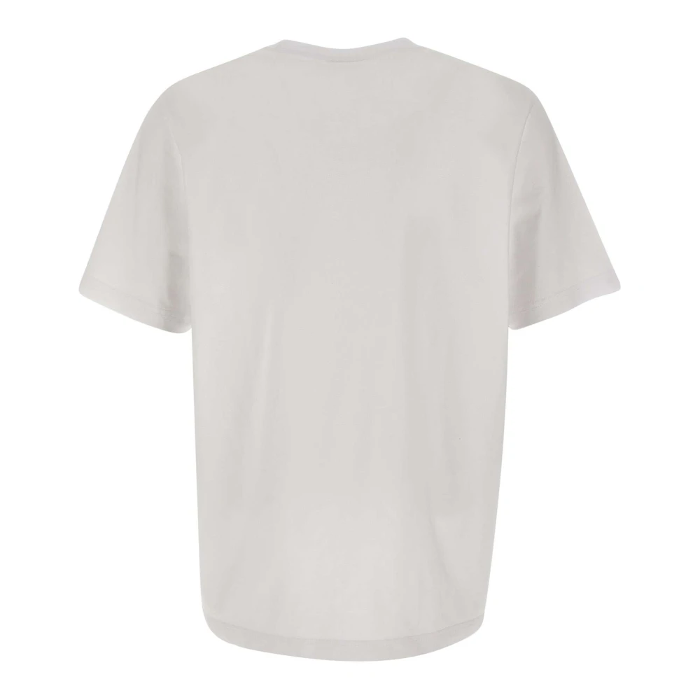 Maison Kitsuné Fox Logo Wit T-shirt White Heren