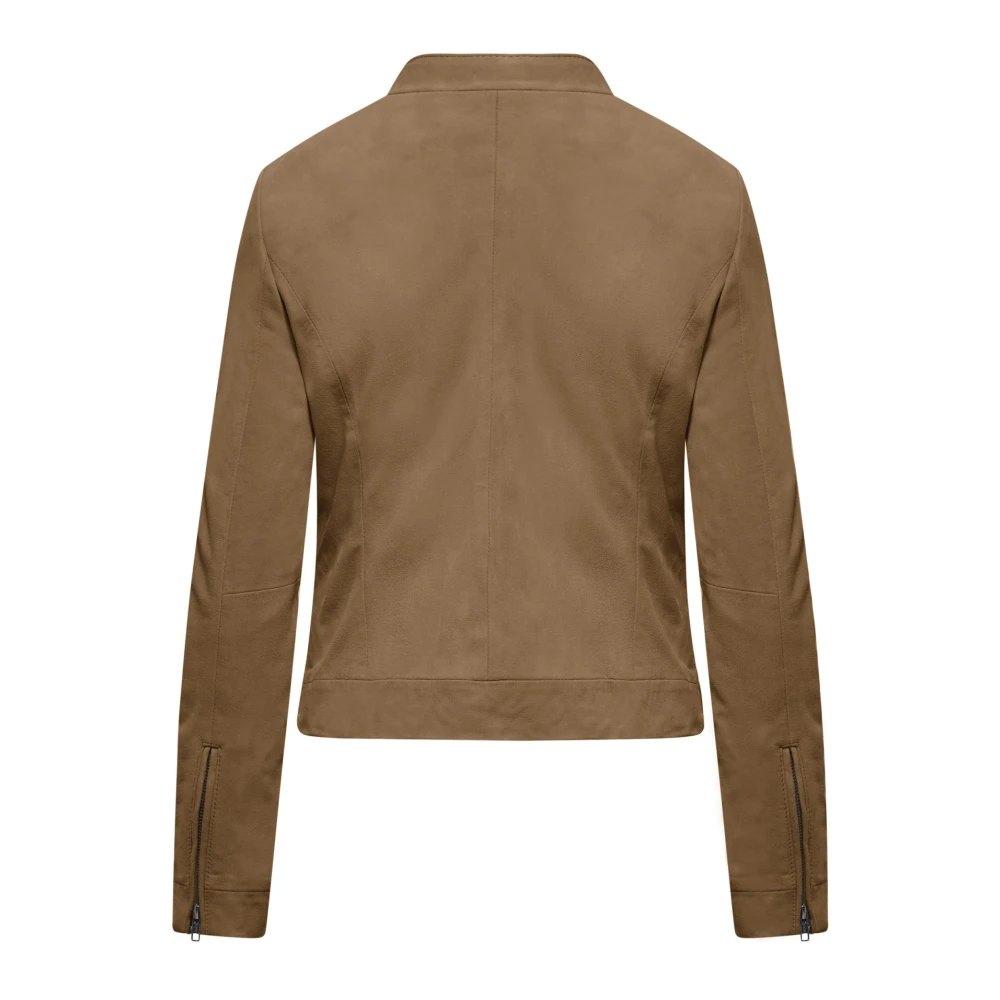 BomBoogie Naty Leren Jas Brown Dames