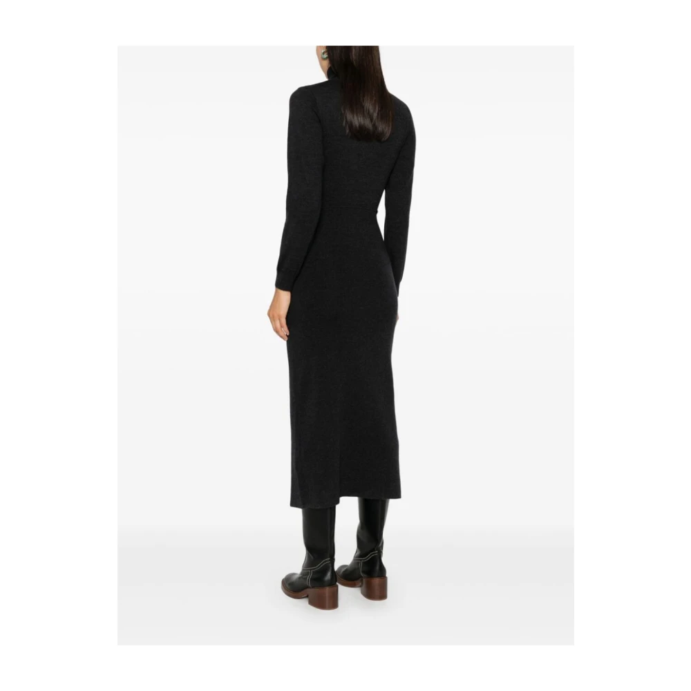 P.a.r.o.s.h. Donkergrijze Jurk Gray Dames