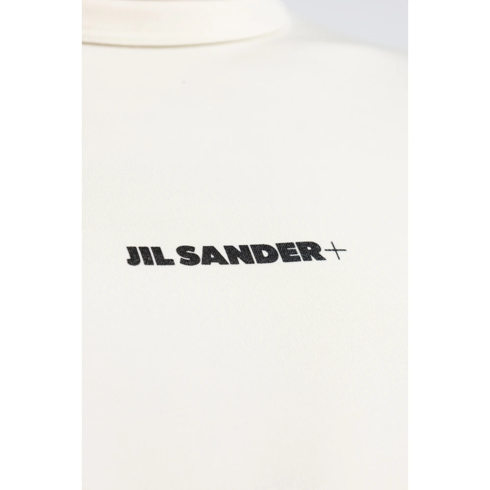 Jil Sander T-shirt met logo Beige Heren