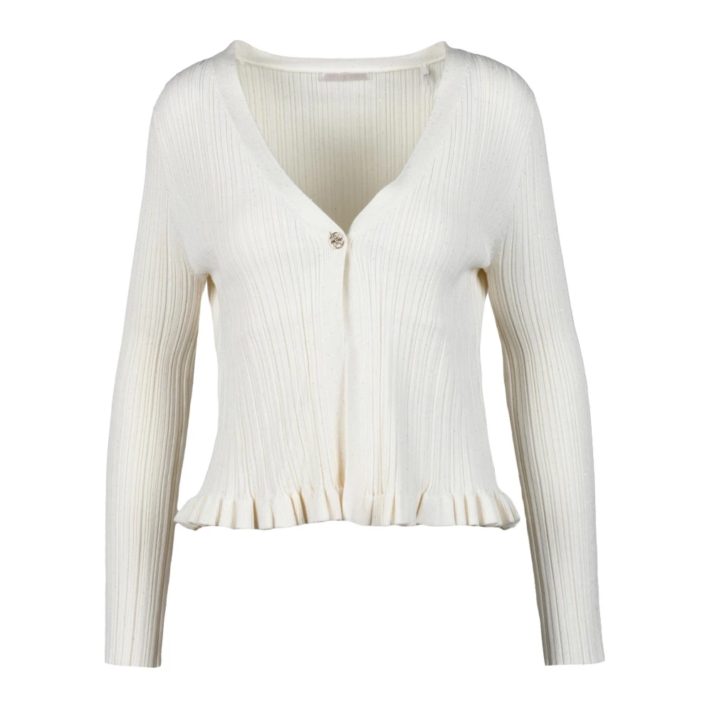 Guess Stijlvolle Cardigan met Viscosemix White Dames